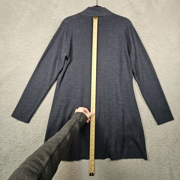 Orvis Blue Women's Merino Wool Cardigan Sweater - Picture 10 of 14